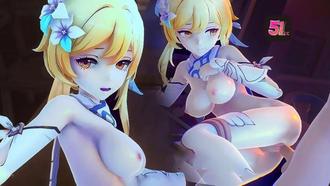  【AKT新番】3D崩坏荧妹饥渴难耐！国产普通话娇喘玩弄自己 超硬核骑乘姿势满足所有幻想！ 